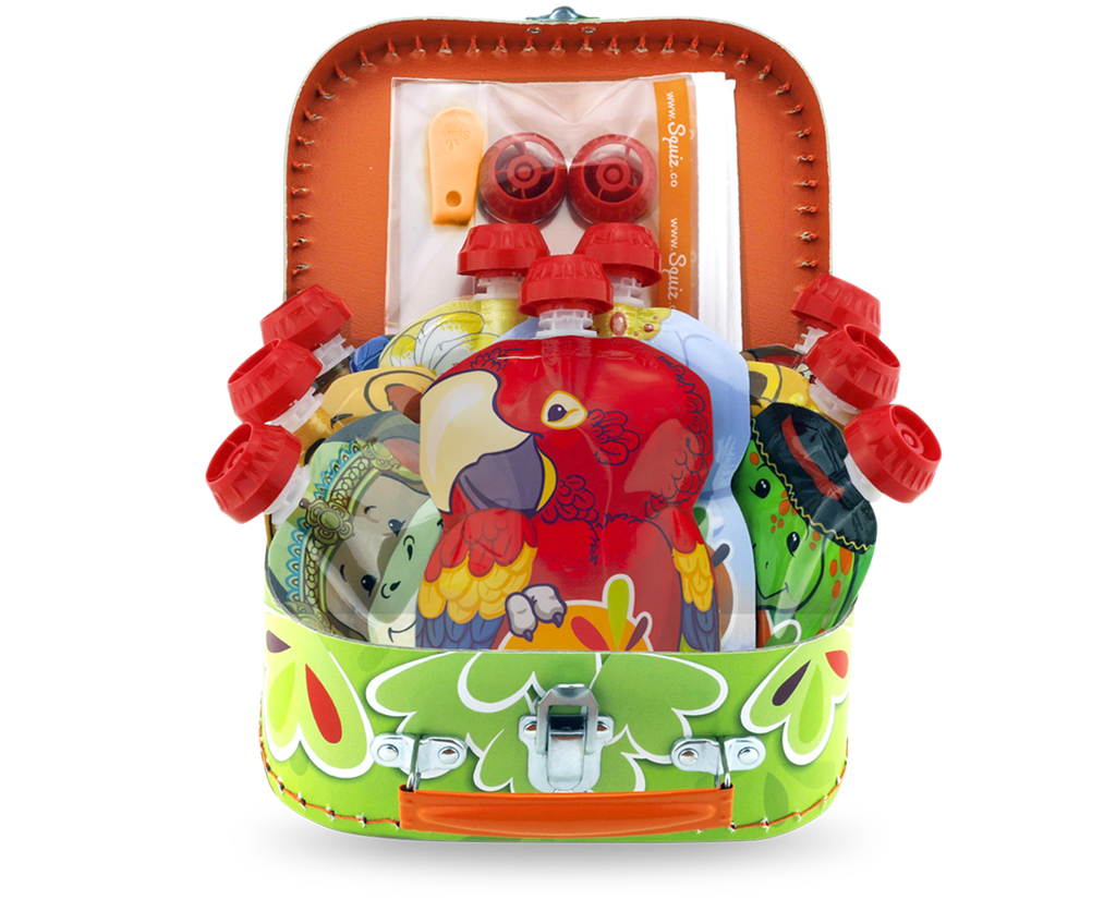 Valisette cadeau Serie Carnaval - 9 gourdes réutilisables